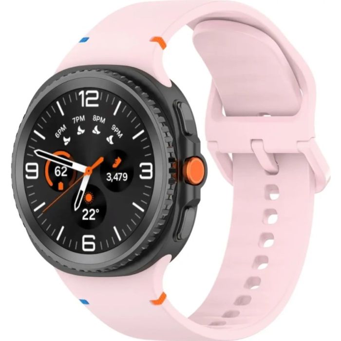 Remienok Bizon Strap Watch Silicone G Samsung Galaxy Watch 8 40mm/44mm/8 Classic 46mm ružový