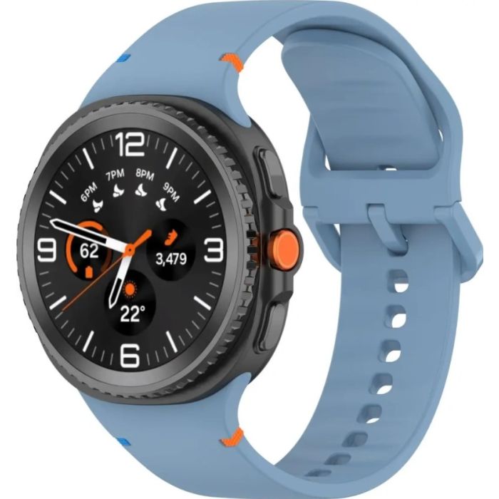 Remienok Bizon Strap Watch Silicone G Samsung Galaxy Watch 8 40mm/44mm/8 Classic 46mm modrý