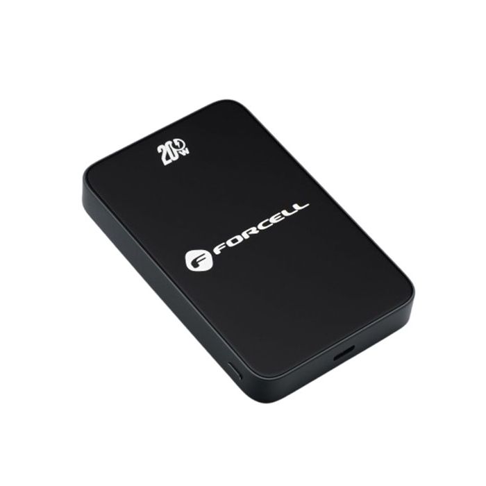 FORCELL F-ENERGY F10K8 Super Slim Powerbank, MagSafe PD3.0 QC4.0 15W, 10000mAh, čierna