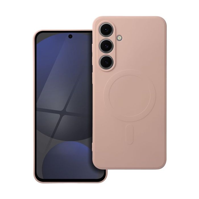 Obal SILICONE MAG COVER Case MagSafe Samsung Galaxy S24 FE 5G S721 pink