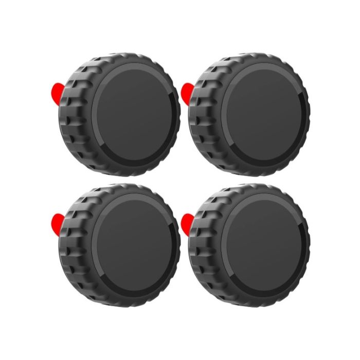 Obal Apple AirTag Screw-on, vodeodolný, samolepiaci, čierny (4ks)