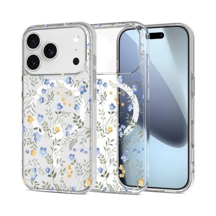 Obal Tech-Protect FlexAir MagSafe Apple iPhone 17 Pro jarné kvety