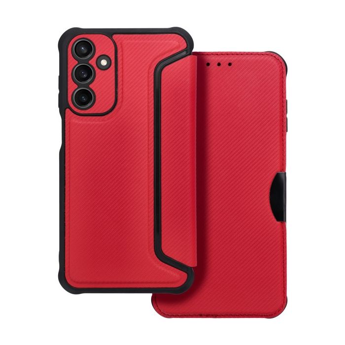 Obal RAZOR Book Xiaomi Redmi 14C/POCO C75 red