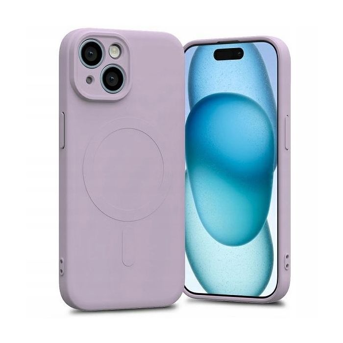Obal Mercury SemiSilicone Magsafe Apple iPhone 15 fialový