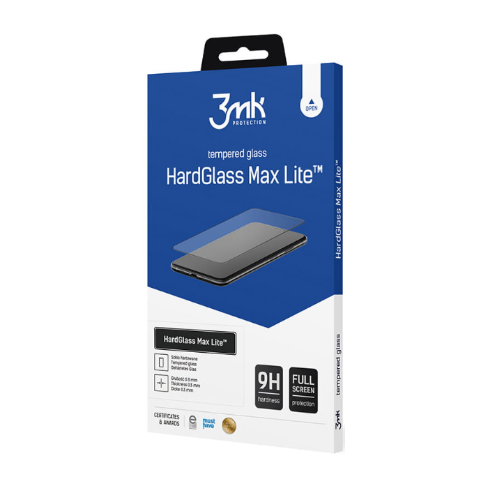 Ochranné sklo 3MK HardGlass Max Lite Xiaomi 15T/15T Pro čierne