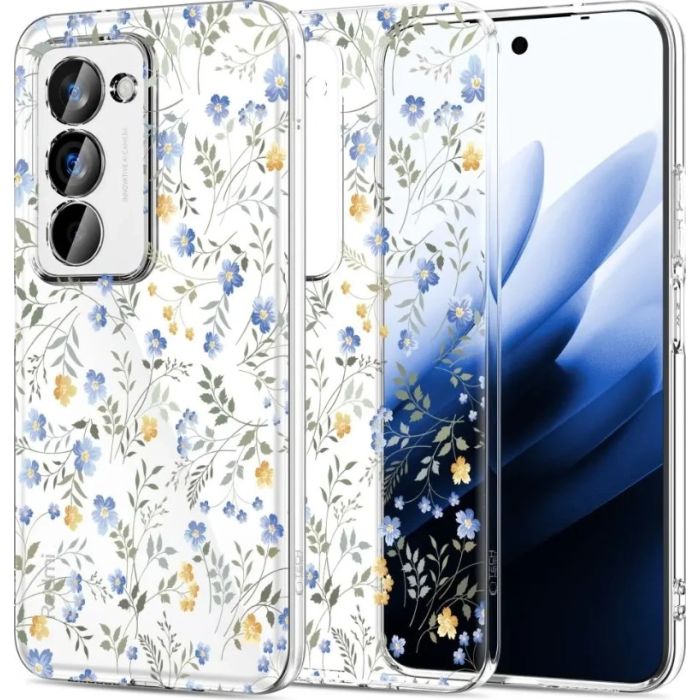 Obal Tech-Protect Flexair Xiaomi Redmi 15 4G/5G jarné kvety