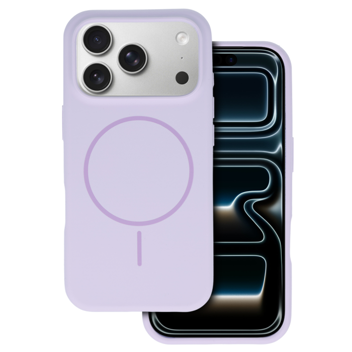 Obal Silicone Thin Mag Slim Apple iPhone 17 fialový