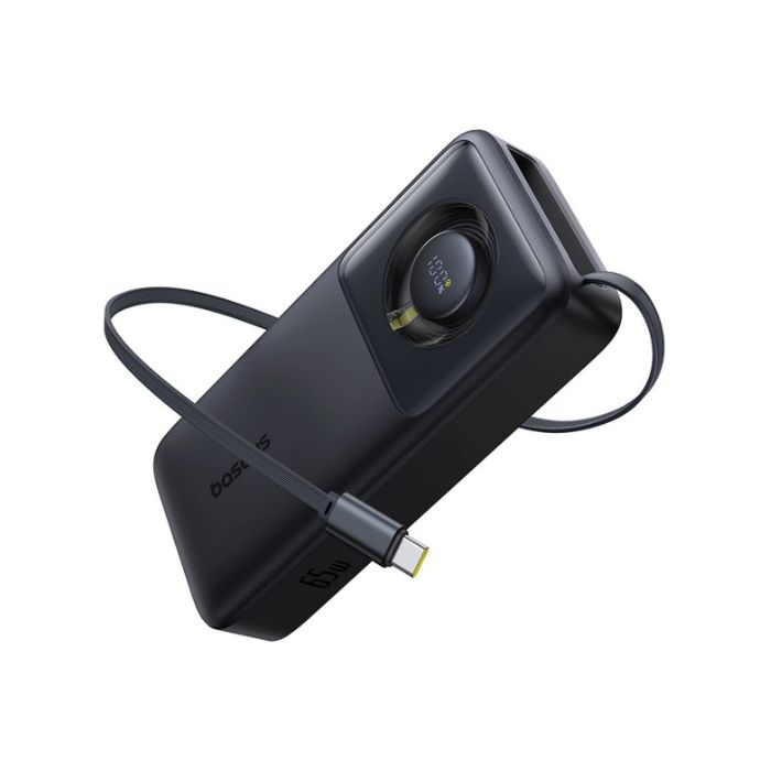 Baseus Free2Pull 20000mAh 65W, USB-C, čierna