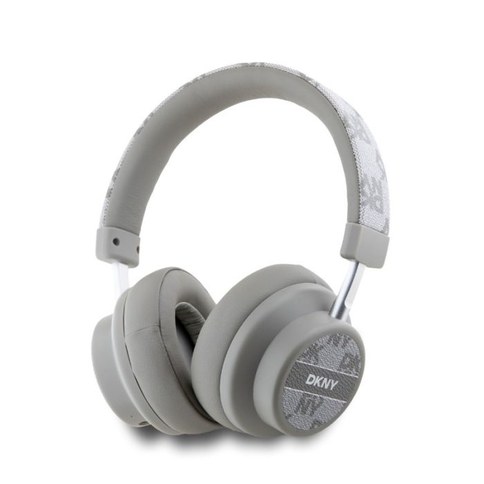 DKNY PU Leather Checkered Pattern Bluetooth Stereo Headphone DKBHM2PCSHLE béžové