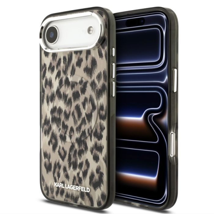 Obal Karl Lagerfeld IML Leopard MagSafe Apple iPhone Air KLHMP17MHDLEOICW hnedý