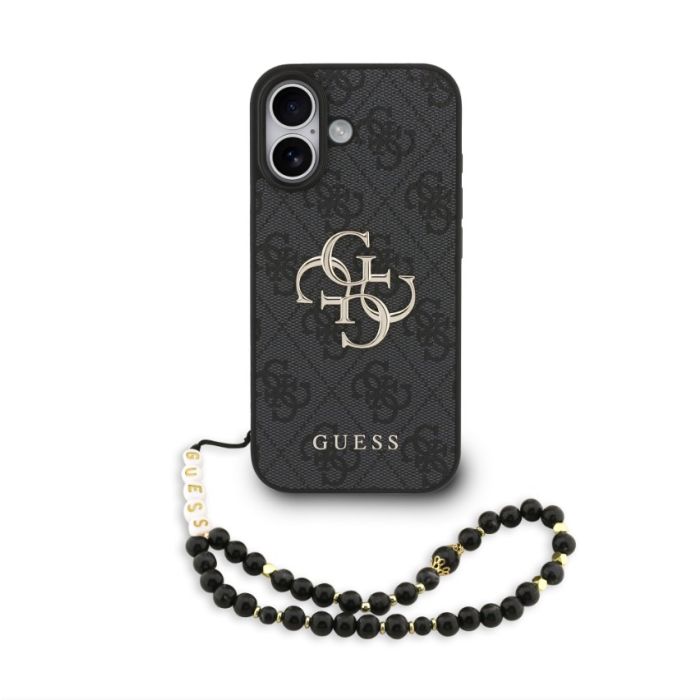 Obal Guess PU 4G Metal Logo Strap Apple iPhone 17 GUHCP17SP4GMGSK čierny