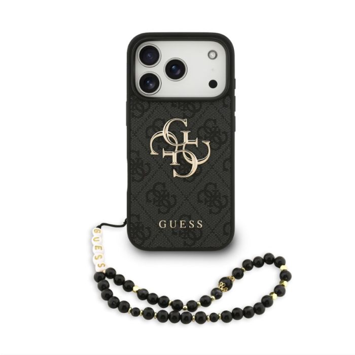 Obal Guess PU 4G Metal Logo Strap Apple iPhone 17 Pro GUHCP17LP4GMGSK čierny