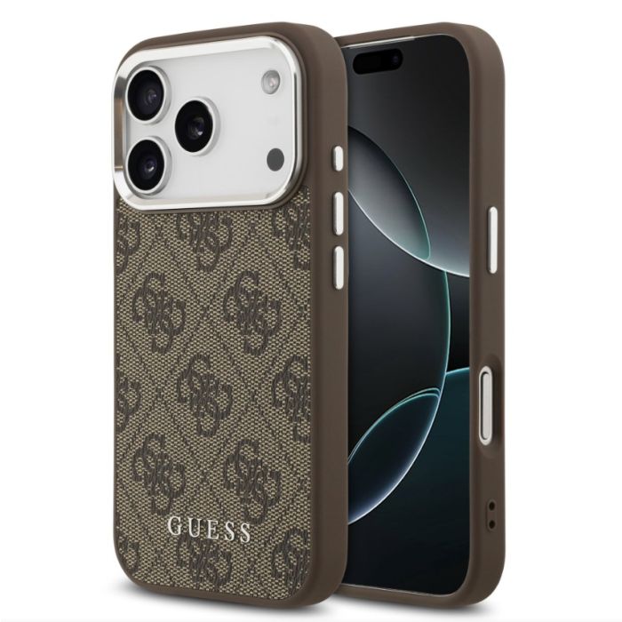 Obal Guess 4G MagSafe Apple iPhone 17 Pro Max GUHMP17XP4GSSMCW hnedý