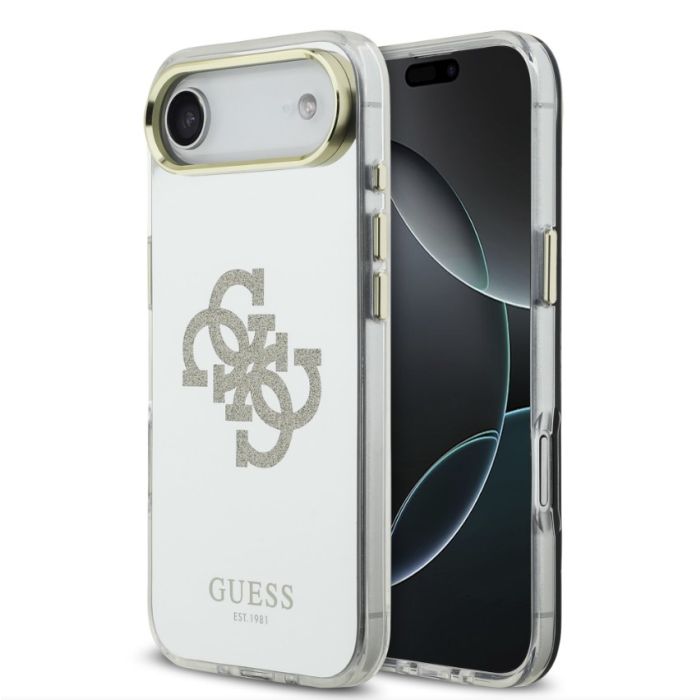 Obal Guess PC/TPU Mirror 4G Glitter Logo MagSafe Apple iPhone Air GUHMP17MHMR4GDG zlatý