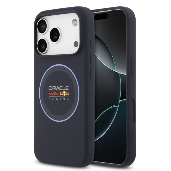 Obal Red Bull Silicone Blue Ring MagSafe Apple iPhone 17 Pro Max RBHMP17X24SIILVB modrý