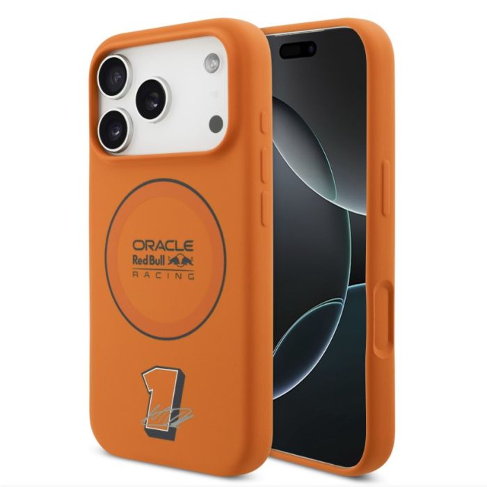 Obal Red Bull Silicone Blue Ring MagSafe Apple iPhone 17 Pro RBHMP17L24SIILOV oranžový