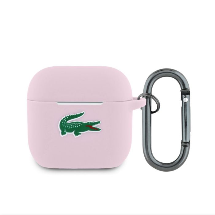 Obal Lacoste Liquid Silicone Croc Logo Apple AirPods 4 LCA4SLOI ružový