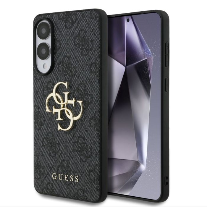Obal Guess PU 4G Metal Logo Samsung Galaxy S25 Edge 5G S937 GUHCS25E4GMGGR sivý