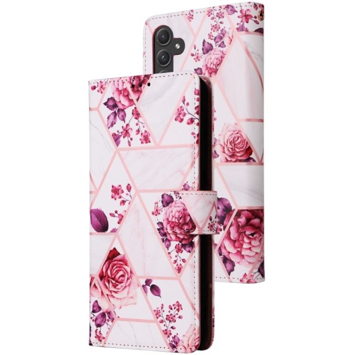 Obal Tech-protect Book Samsung Galaxy A55 5G A556 kvety 2