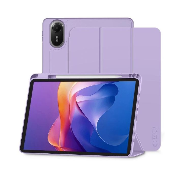 Obal Tech-Protect SmartCase Pen Xiaomi Redmi Pad 2 11.0 fialový