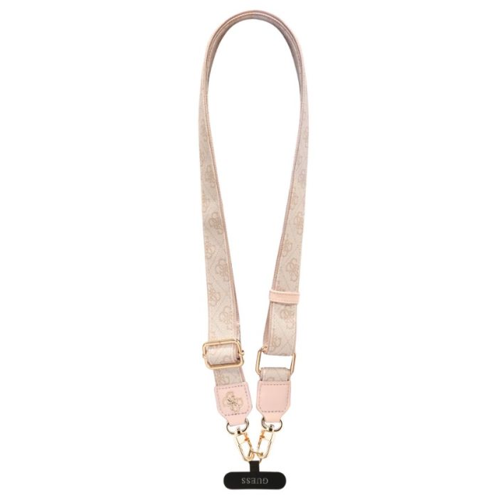 Guess Crossbody Popruh PU 4G Metal Logo GUUCNP4AGMP ružový