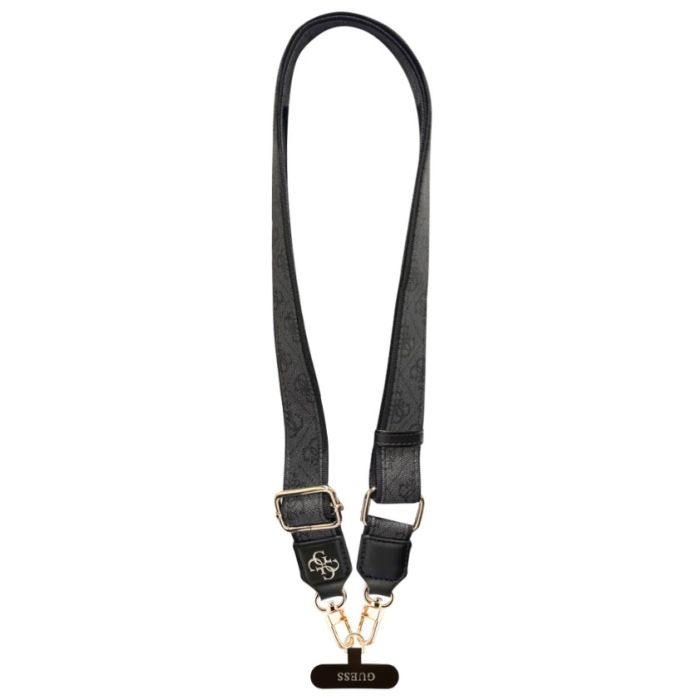 Guess Crossbody Popruh PU 4G Metal Logo GUUCNP4AGMK čierny