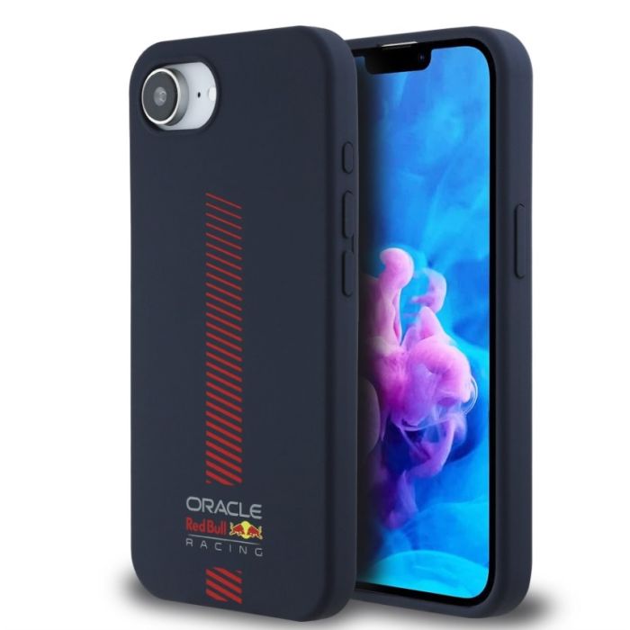 Obal Red Bull Silicone Powerbar MagSafe Apple iPhone 16e RBHMPSE424SIVGSV modrý