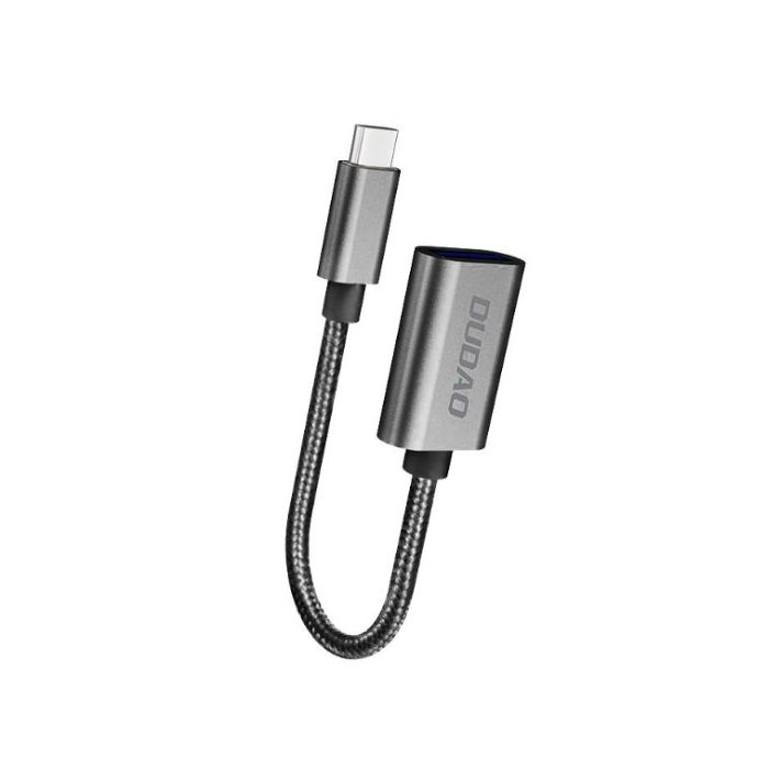 Dudao L15T OTG Adaptér USB-C/USB-A šedý