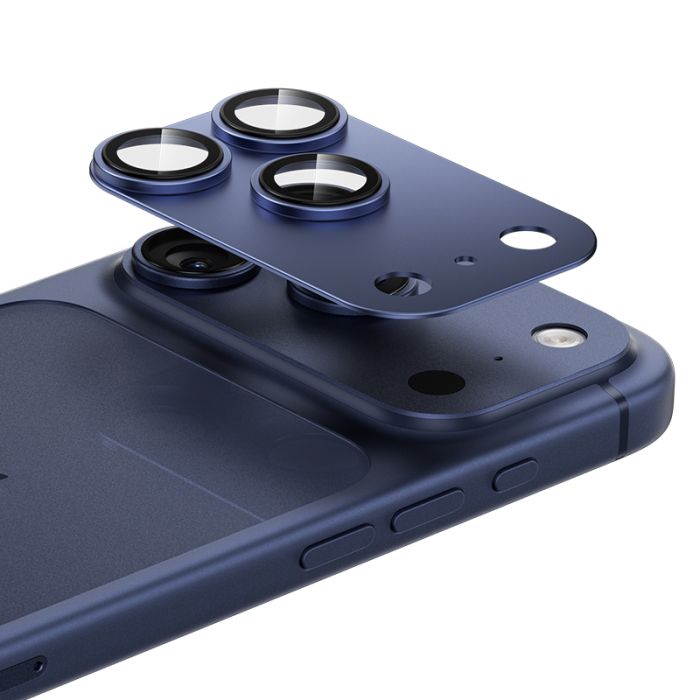 Ochranné sklo na fotoaparát Benks Warrior Metal Apple iPhone 17 Pro Max (3ks) modré