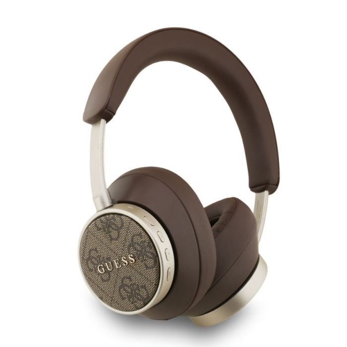 Guess PU Leather 4G Classic Logo ENC bezdrôtové slúchadlá GUBHC15P4MRSCW hnedé