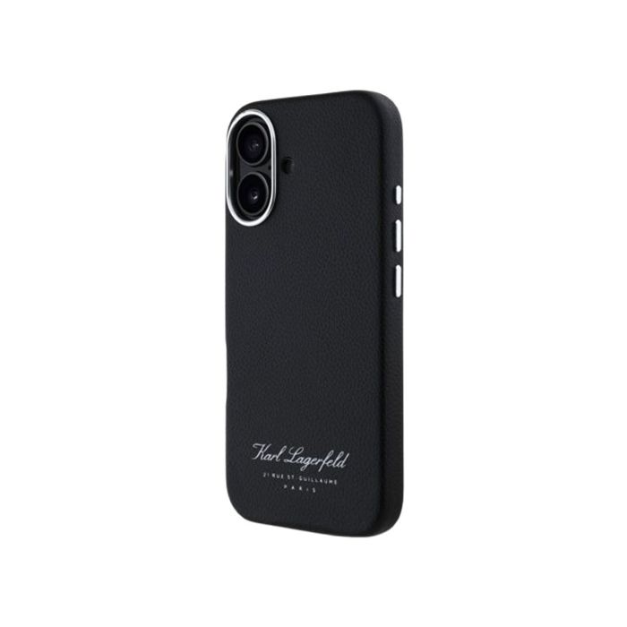 Obal Karl Lagerfeld Grained PU Hotel RSG Apple iPhone 16 KLHCP16SPGWCMKHK Black
