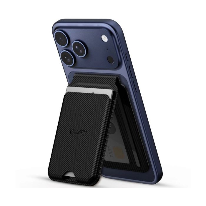 Tech-Protect MagWallet MagSafe Magnetic Carbon čierna