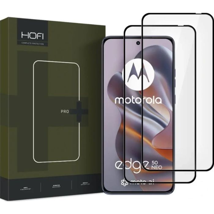 Ochranné sklo Hofi Glass Pro+ Motorola Edge 50 Neo 5G čierne (2ks)