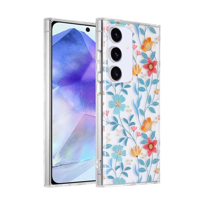Obal IMD Pattern TPU Samsung Galaxy A55 5G A556 kvety