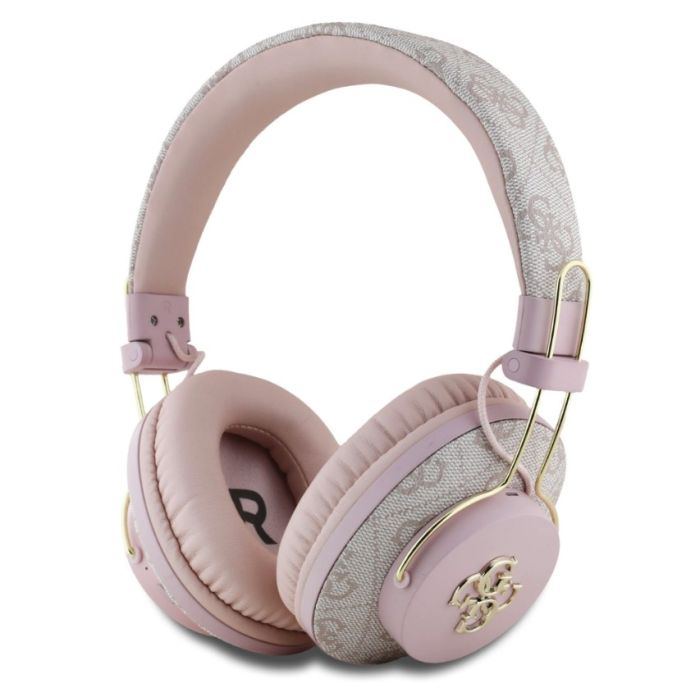 Guess PU 4G Metal Logo ENC bezdrôtové slúchadlá GUBHS72P4FC4MP ružové