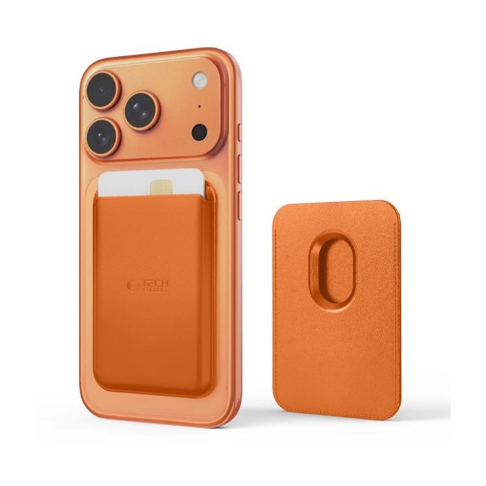 Tech-Protect MagWallet MagSafe, magnetická peňaženka, oranžová