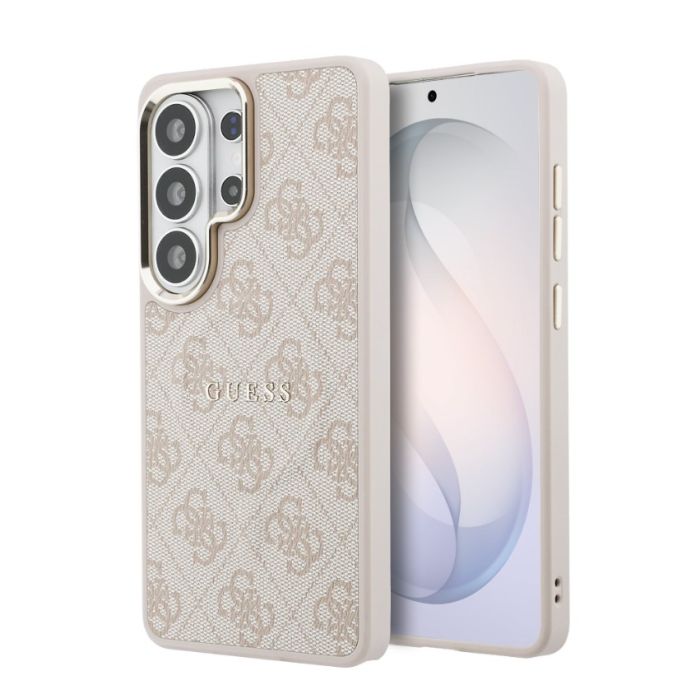 Obal Guess PU Leather 4G Gold Frame Magnetic Samsung Galaxy S26 Ultra 5G S948 GUHMS26LP4MSEGCP ružový