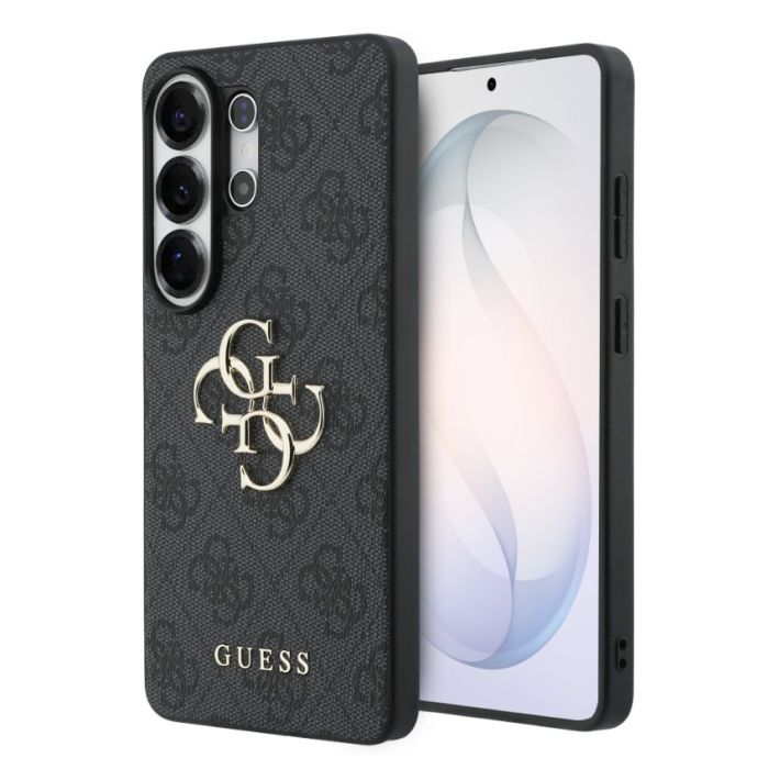 Obal Guess PU 4G Metal Logo Samsung Galaxy S26 Ultra 5G S948 GUHCS26L4GMGGR sivý