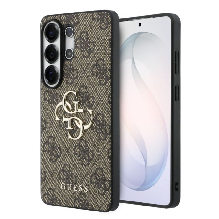 Obal Guess PU 4G Metal Logo Samsung Galaxy S26 Ultra 5G S948 GUHCS26L4GMGBR hnedý