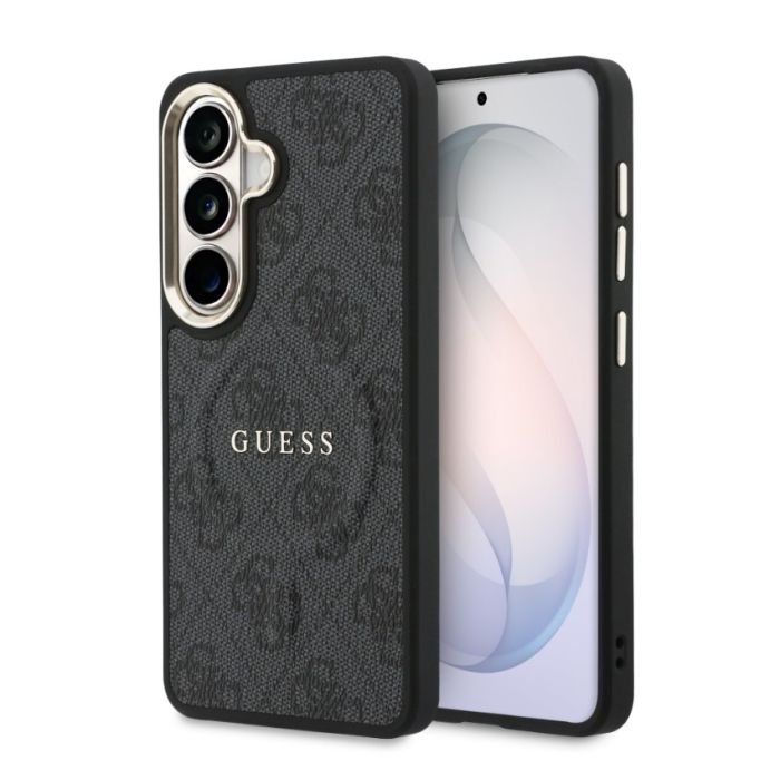 Obal Guess PU Leather 4G Gold Frame Magnetic Samsung Galaxy S26 5G S942 GUHMS26SP4MSEGCK čierny
