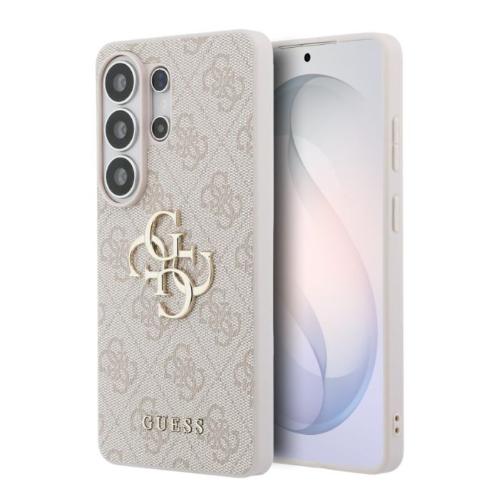 Obal Guess PU 4G Metal Logo Samsung Galaxy S26 Ultra 5G S948 GUHCS26L4GMGPI ružový