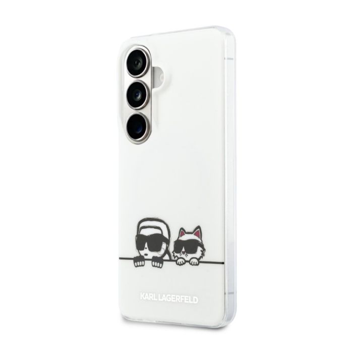 Obal Karl Lagerfeld IML K&CH Peekaboo Logo Magnetic Samsung Galaxy S26+ 5G S947 KLHMS26M6HPKACH biely