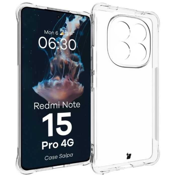 Obal Bizon Salpa Xiaomi Redmi Note 15 Pro 4G transparentný