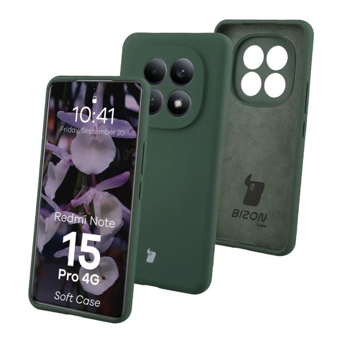 Obal Bizon Soft Xiaomi Redmi Note 15 Pro 4G zelený