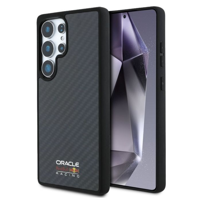 Obal Red Bull Carbon Shiny Logo MagSafe Samsung Galaxy S25 Ultra 5G S938 RBHMS25L24CFILSK čierny