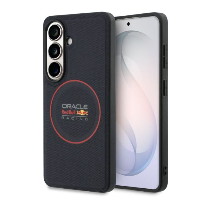 Obal Red Bull PU Leather Meshed Red Ring Magnetic Samsung Galaxy S26 5G S942 RBHMS26S24PUILVR modrý