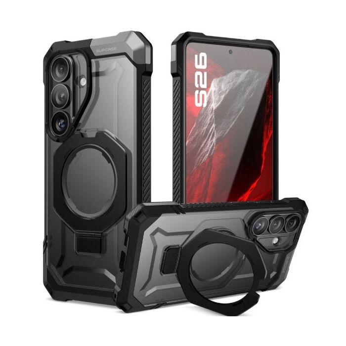 Obal Supcase UB Grip Mag MagSafe Samsung Galaxy S26 5G S942 čierny