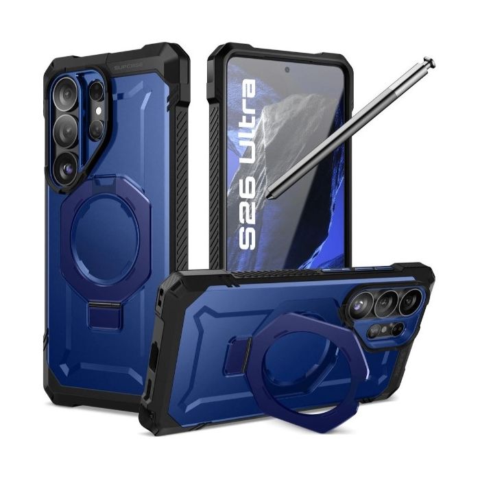 Obal Supcase UB Grip Mag MagSafe Samsung Galaxy S26 Ultra 5G S948 modro čierny