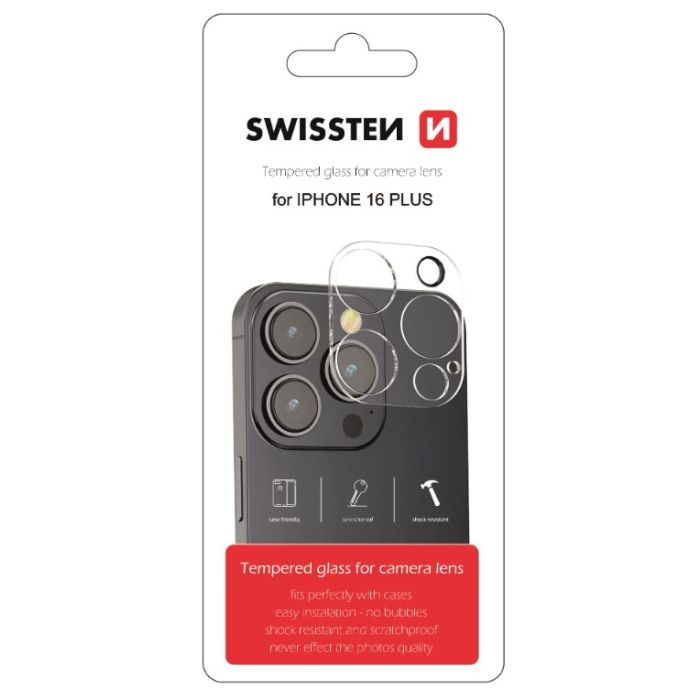 Ochranné sklo na fotoaparát SWISSTEN Apple iPhone 16 Plus
