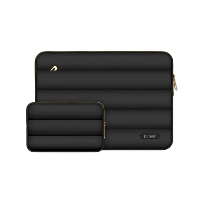 Tech-Protect Puffy Laptop 13-14" case + accessory bag, čierny, obal na notebook